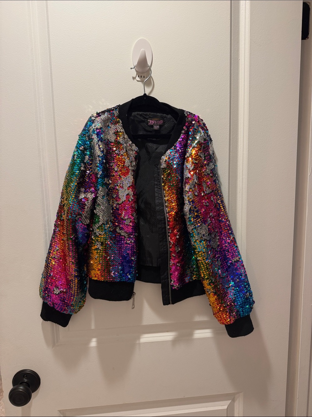 Nickelodeon Multicolor Sequin Bomber Jacket - Kids 6/6X